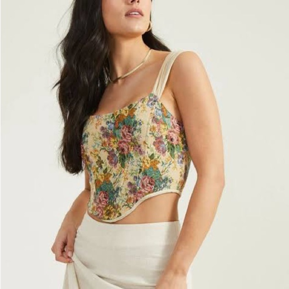 Altar’d State Floral Print Corset Top